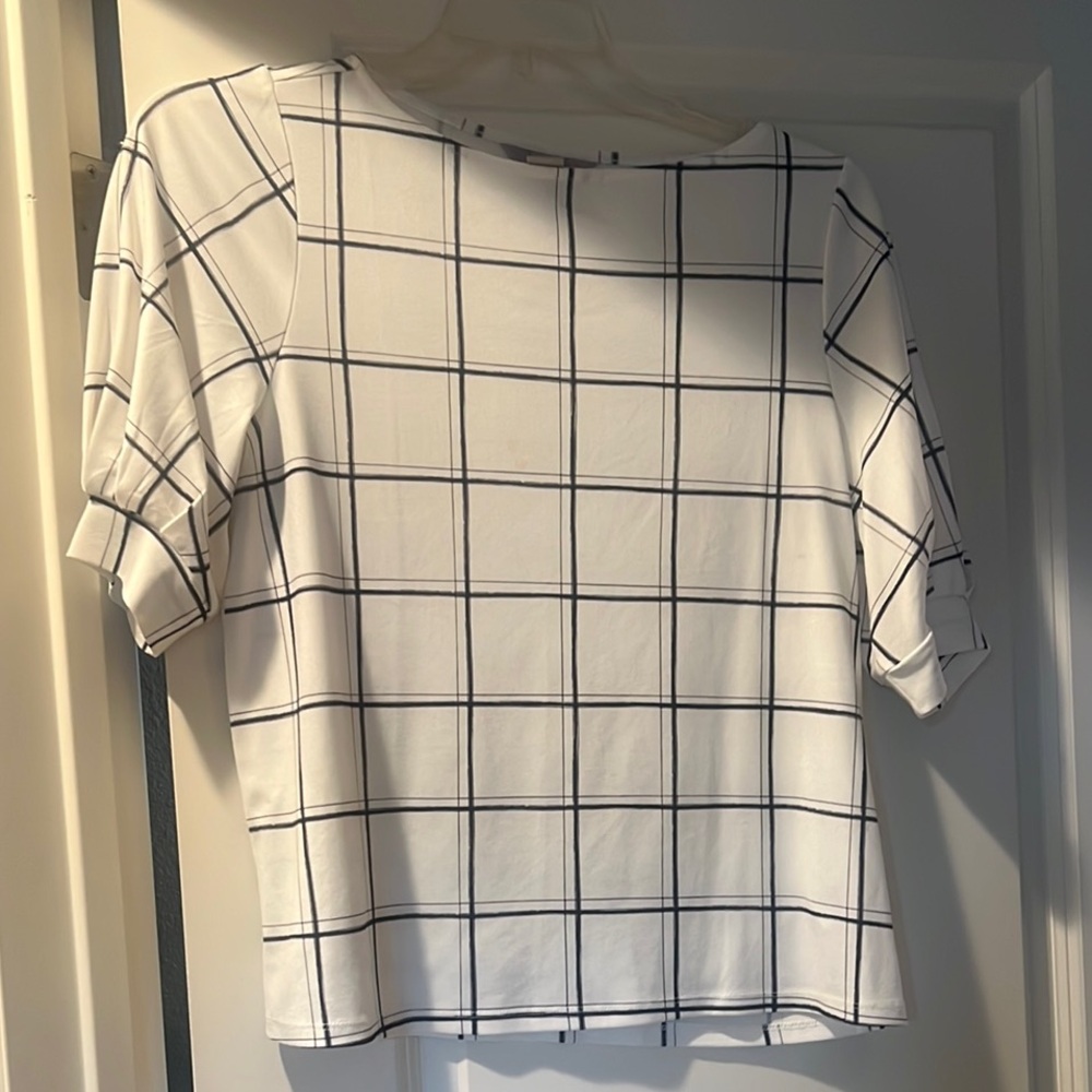 H&M Cream Boxy Short Sleeve T-Shirt